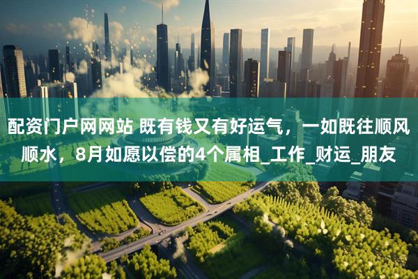 配资门户网网站 既有钱又有好运气，一如既往顺风顺水，8月如愿以偿的4个属相_工作_财运_朋友