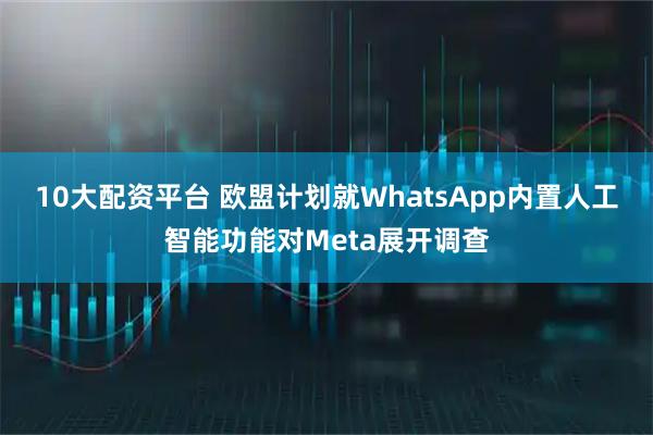 10大配资平台 欧盟计划就WhatsApp内置人工智能功能对Meta展开调查
